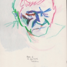 A sketch of my dad. (Oil pastels).